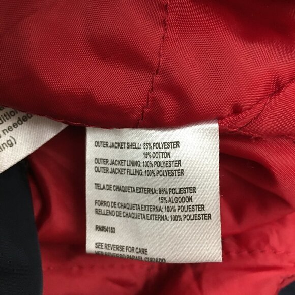 Tommy Hilfiger Women's Red Coat 3 in 1 All Weather System Jacket Hooded Logo L - Picture 11 of 13